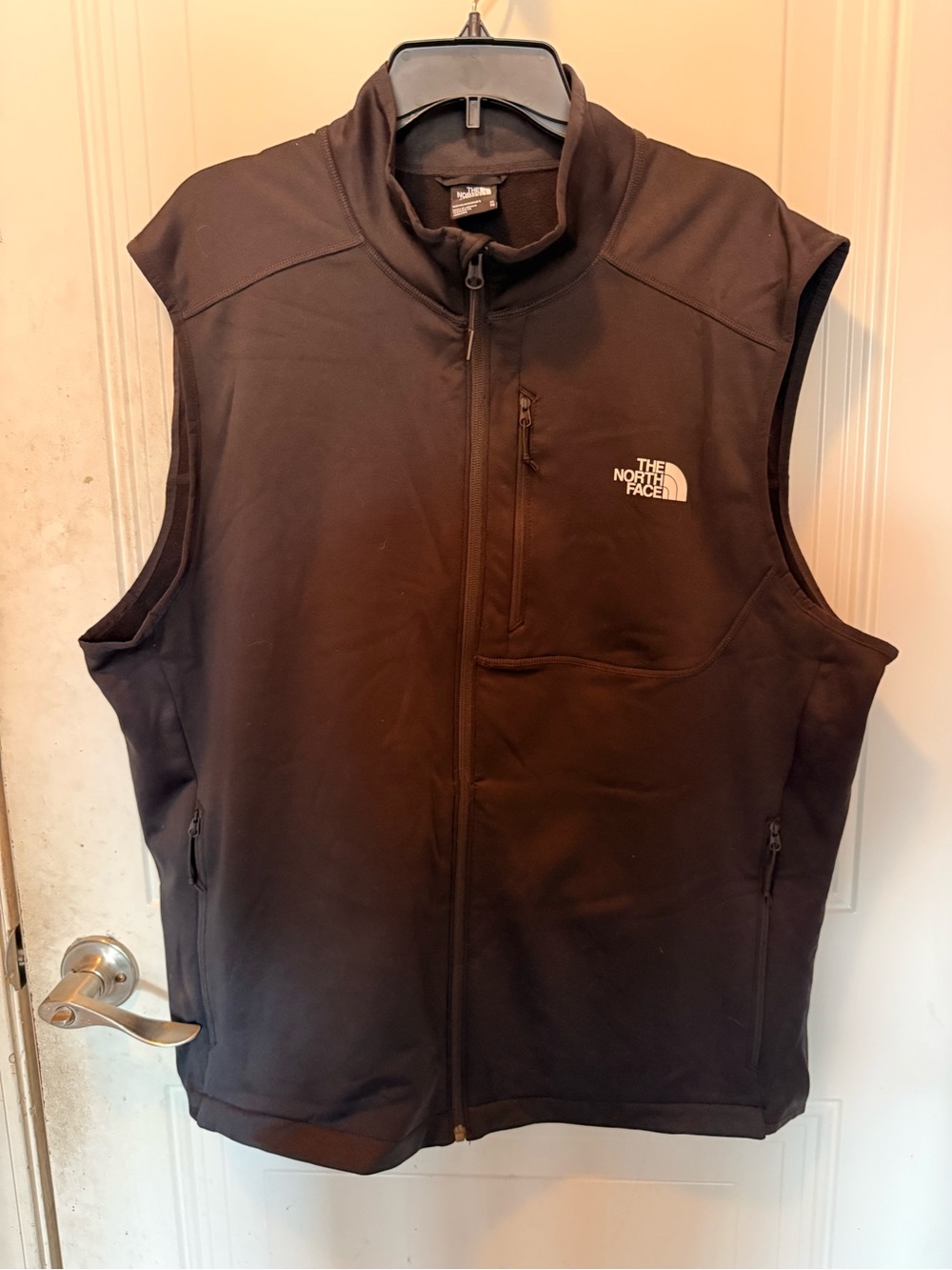 The North Face Black Men's Softshell Vest with Zip Pockets